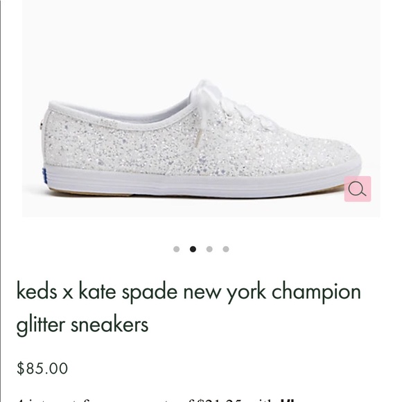 kate spade Shoes - Kate Spade White Glitter Sneakers